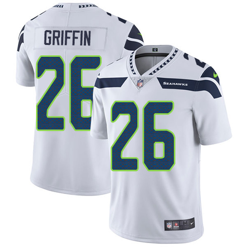 Youth Nike Seattle Seahawks #26 Shaquill Griffin White Vapor ...